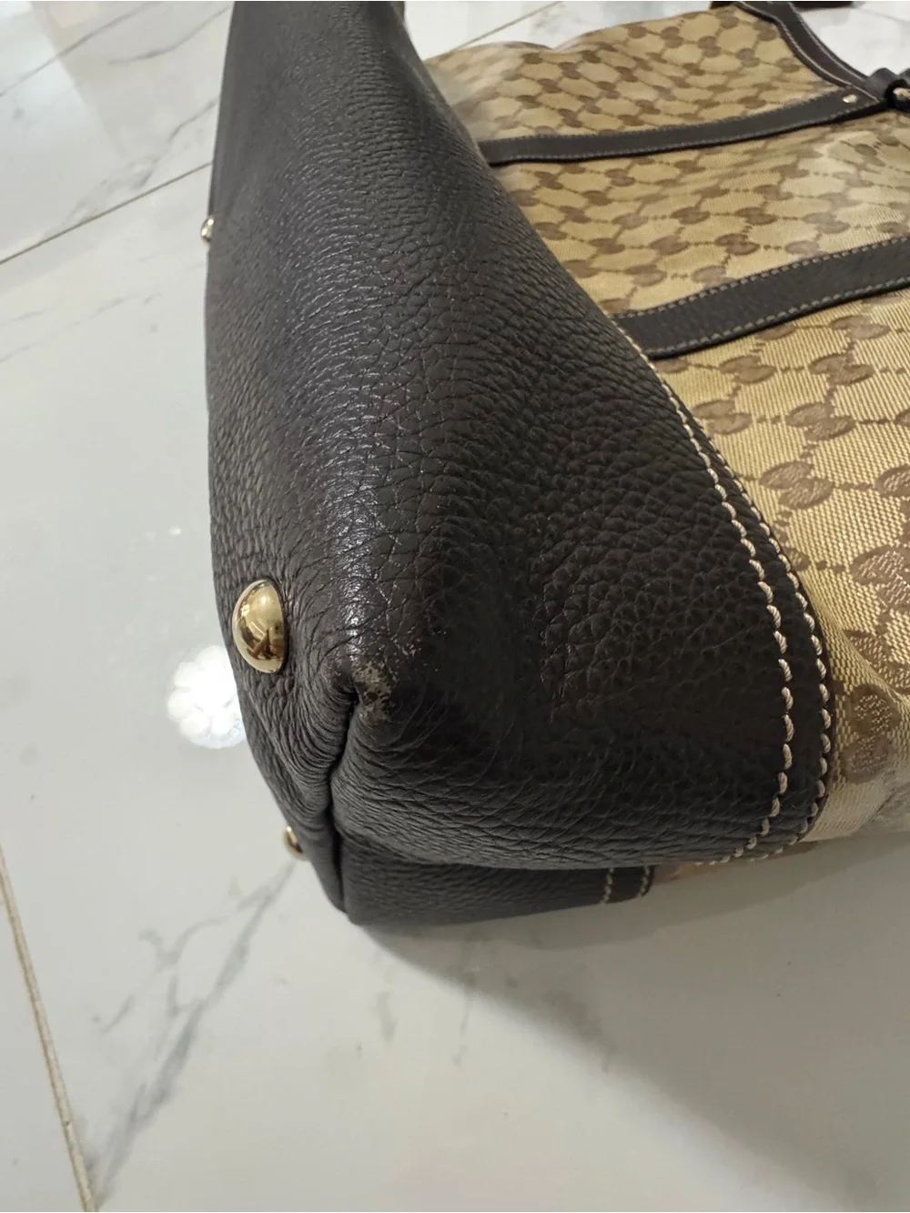 Gucci coated canvas